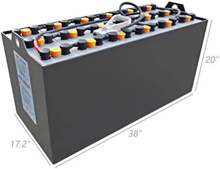 Акумулаторна Запечатани оловно-кисели батерии за вилочных мотокари FixtureDisplays® 18-85-17 36V 520AH Дължина 37,99
