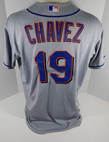 2011 г. Ню-Йорк Метс Раул Чавес 19, Издаден в Сивата жилетка DP06113 - Използваните в играта тениски MLB