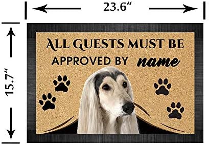BAGEYOU Персонализирана подложка с кучешка име с участието на Любимите Ми Кучета, Красиво и Усмихнато гаванского кученце от Тъмен Шоколад, Добре дошли подложка за под?