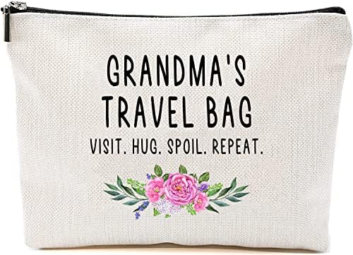 Бабушкина Пътна чанта - Подарък на баба - Бабушкина косметичка - Подарък на баба за рождения Ден - Подарък за Деня на майката - Пътна косметичка от внуци
