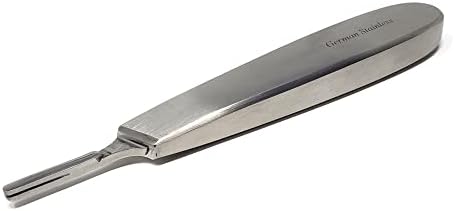 Дръжка за скалпел №8 Нож от неръждаема стомана, Държач за нож с дебела дръжка, Подходящ за ножове № 60 за прецизно рязане,