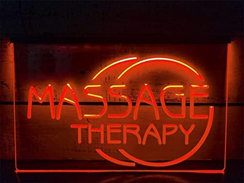 Неонова реклама на салон за масаж DVTEL, която симулира Led лампи, Светещи Букви, Знак, Акрилна Лента, Неон Декоративни