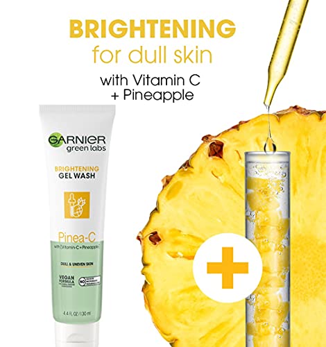 Garnier SkinActive Labs Green Осветляющий Гел за измиване на лицето с витамин С за Скучна и неравна кожа 4.4 Опаковката