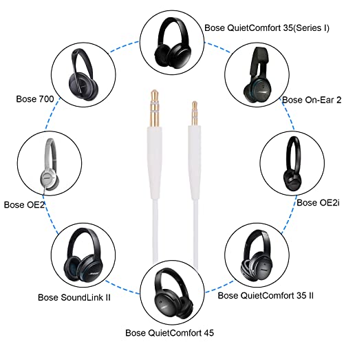 Кабел QC35 3,5-2,5 Удължител за Подмяна на Аудиокабельной линия, Съвместим с безжични слушалки Bose QuietComfort 45/35 II 700