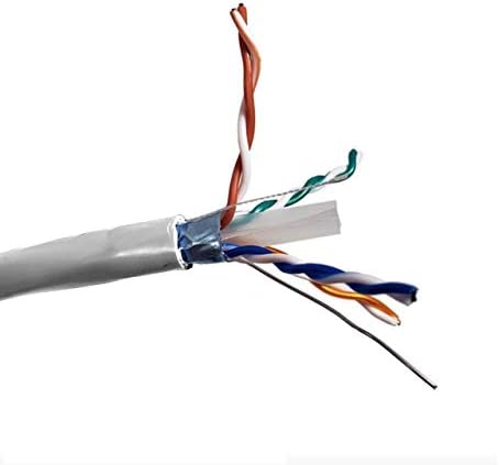 Микроразъемы 1000 фута Плътен Защитен (STP) кабел, основа cat6a за оптоволокна Ethernet - синьо (TR4-570SH-BL)