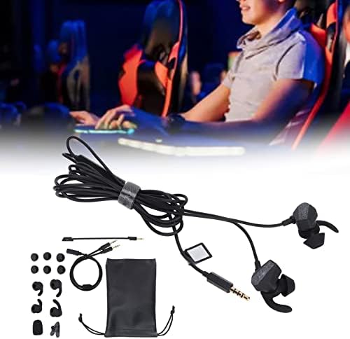 Dpofirs Кабел Слот Тапи за уши, Детска Слушалки-линейно Подвижен микрофон за мобилни устройства и PC, Xbox Series X S, PS3 /4 / 5