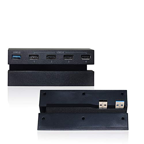 USB-хъб Amever PS4 5 Портове USB 3.0 Високоскоростен Адаптер Контролер Сплитер за Разширяване на конзоли Sony PlayStation