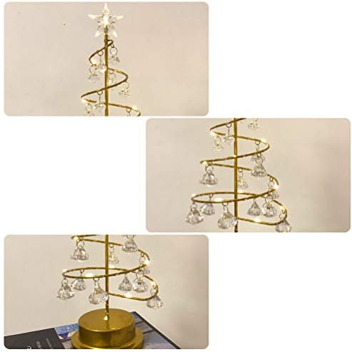 ABOOFAN 1 бр. led Лампа за Коледната Елха с Кристалалми и кристали, Светлините на Коледната Елха, Декоративна