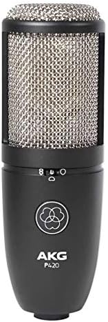 Студиен Кондензаторен Микрофон за запис и Подкастинг AKG P420 с две Капсульными микрофони в комплект с Студийными