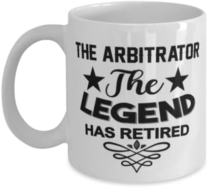 Чаша за Арбитър, Легендата се пенсионирах, Нови Уникални Идеи за Подаръци за Арбитър, Чаена Чаша, Чаена Чаша Бял Цвят