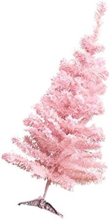 Amosfun 90 см Мини Бор Изкуствена Matte Коледно Дърво От Сизал, Мини-Бор, Розово Кедрово Дърво за Коледа Домашно Маса, Зимен Декор