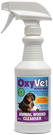 Средство за промиване на рани OxyVet за кучета | Отлично почистващо средство | Не Дразни кожата и Очите са Средство за промиване на рани | Не Оставляющее петна За грижа ?