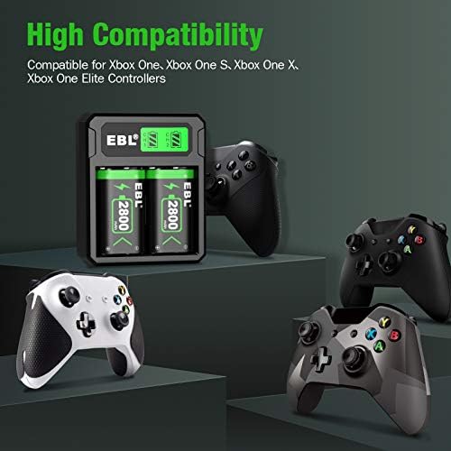 Зарядно устройство за контролер EBL с LCD дисплей за батерии Xbox One/Xbox One S/Xbox One X/Xbox One Elite Controller