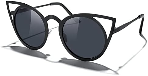 Слънчеви очила MERRY'S Cat Eye С Кръгла Метална деколте Със Светкавица и Огледални лещи, Слънчеви очила S8064
