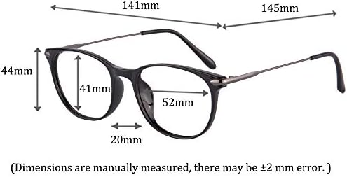 Дамски очила за четене MEDOLONG с анти-синя светлина, без главоболие Лещи в рамките TR90-LH6511 (C1, анти-син, 250)