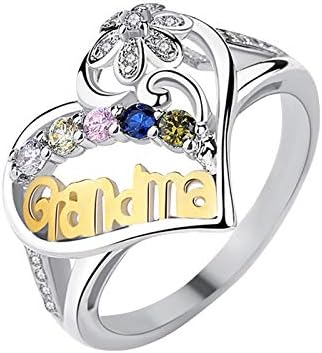Пръстен за смяна на цветовете и пръстен като подарък за майка си, Цветно Пръстен за мама, Гъвкави пръстени за творчество, подходящи за рожден Ден, Женски пръстен-гри
