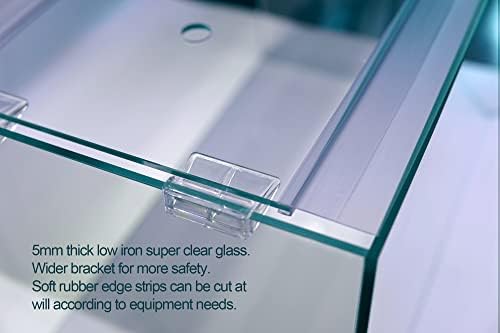 Аквариумный резервоар Allcolor Ultra Clear без рамки Обем 2-22 галон от низкоуглеродистого стъкло (стъкло, капачка 9Gal - Top)