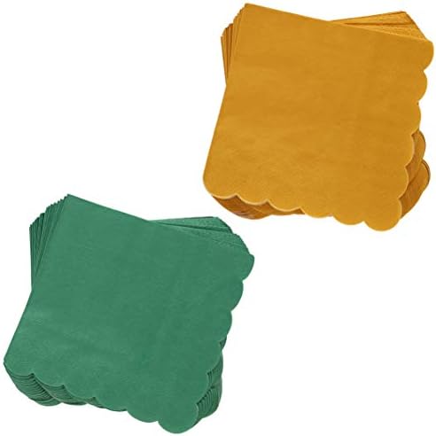 240 Опаковки салфетки за коктейли с назъбени остриета (5 х 5 см, 6 цвята)