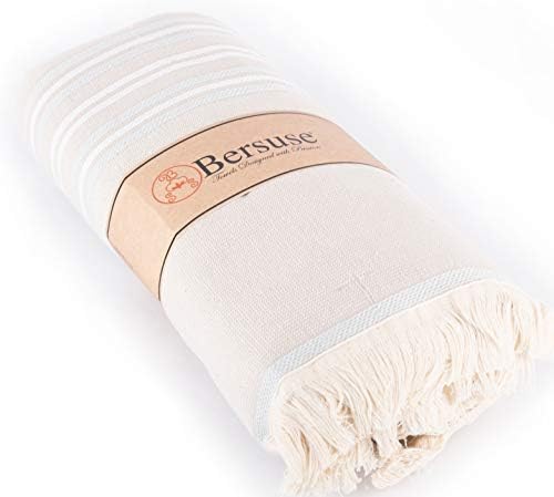 Турското кърпа Bersuse от памук Lagos, махровое Пештемаль, 35x67 инча, Стально-сиво (пакет от 6)