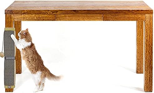 Когтеточка за котки United Pets - подложка за котки когтеточек, който се увива около краката на масата от сезал. Цвят: Сиво и бежово