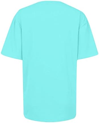 Риза St. Patricks, Тениски, Летни Блузи Размера на Плюс с Къс ръкав и кръгло деколте, Работни Дамски Блузи, Елегантни Ежедневни