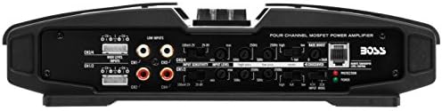 BOSS Audio Systems PF2600 Phantom 2600 W, 4 канала, 2 и 4 Ома, Стабилен Клас AB, Пълна Гама Мостово, Авто усилвател на Mosfet с дистанционно управление на субуфер