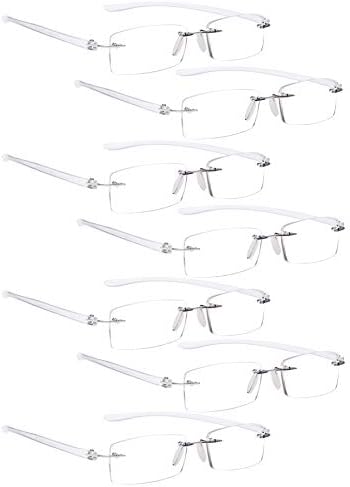 LUR 7 опаковки очила за четене без рамки + 4 опаковки стилни очила за четене (общо 11 двойки ридеров + 2,25)