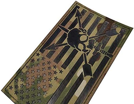 IR Инфрачервен Отразяваща Пиратски Американски Флаг на САЩ Ивици, Емблемата на Тактически Военен Морал Закопчалката Кука и Контур на Основата Икони Декоративни Ап?
