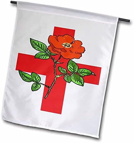 3дРоуз Сейнт Джордж Энсин и Роза Тудор - Знамена на феновете на националния отбор на Англия (fl_355267_2)