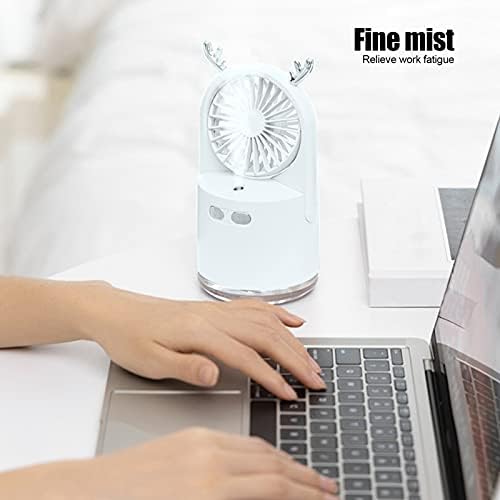 Вентилатор за пръскане мъгла Yosoo, 2 в 1 USB Вентилатор За пръскане, Заряжающийся от USB, За Домашния офис, Преносим