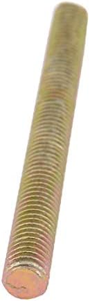 X-DREE Стъпка 1,25 mm M8 x 85 мм, Прът с външна резба Прът Болт Родословни Бронзовата тон 6 бр (Стъпка 1,25 mm M8 x 85 мм един