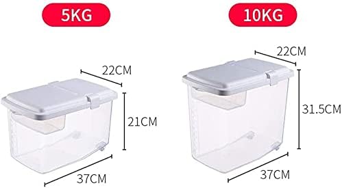 Контейнер за съхранение на храна SoGuDio Контейнер За съхранение Кофа за ориз и мляко с Ориз Цилиндър Кутия за съхранение на