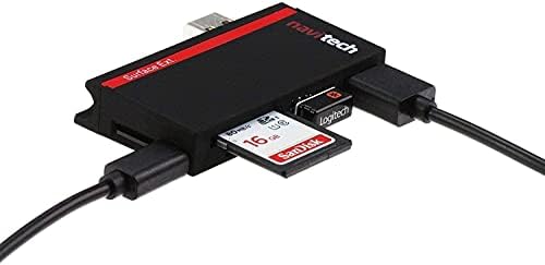 Лаптоп/таблет Navitech 2 в 1 USB 3.0/2.0, адаптер-hub /вход Micro USB устройство за четене на карти SD/Micro