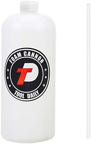 Флакон Tool Daily Foam Cannon с Соломинкой, Разменени Флакон-Спрей Пяна за Автомивка, 1 Литър