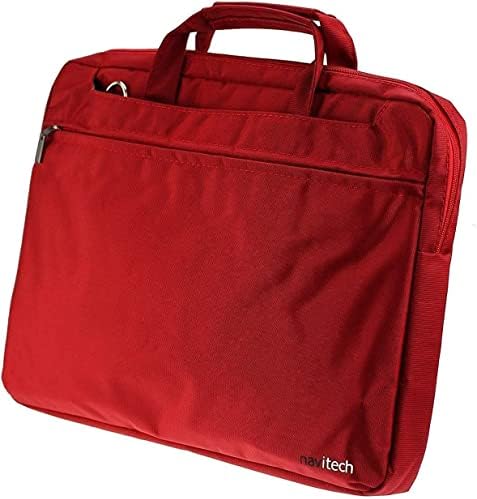 Водоустойчива чанта Navitech Red Sleek - Съвместима с преносими 7-инчов DVD-плейър LEXIBOOK DVDP6PJM