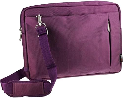 Елегантна Водоустойчива чанта Navitech Purple, съвместима с преносим DVD плейър Garsent 7,8