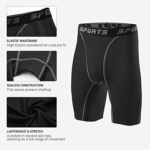 Tesuwel 1 или 2 Опаковки Компрессионных Панталони Мъжки Стръмни Сухи Баскетболни Спортни Спортни Чорапи за