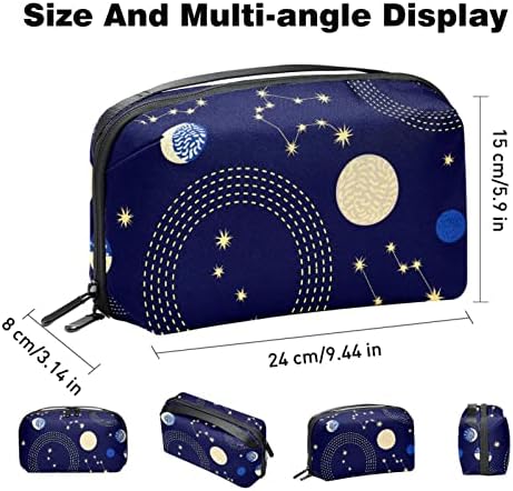 Органайзер за електроника с изображение на Зодиакалния Небе и Съзвездия, Водоустойчива Чанта за съхранение на Кабела и Кабела