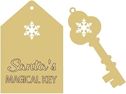 Дизайн на ключа на дядо коледа по Подобие на Деколте Празнична Коледна рамка, която да Закачалка Незаконченная Дървена