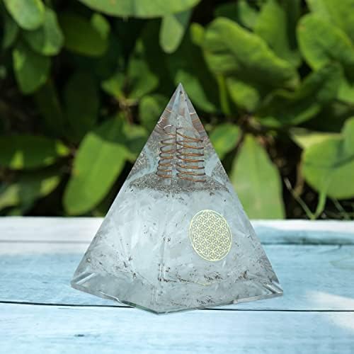 Пирамида от кристали селенита за положителната енергия - Пирамидата на Успеха на Пирамидата Изцеление - Камъни от оргонита