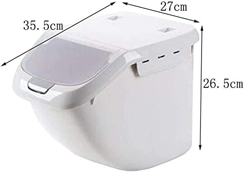 Контейнер за съхранение на храна SoGuDio Контейнер За съхранение на Ориз, Кутии от Пластмасова Запечатана Кутия За съхранение на Ориз мляко с Ориз Цилиндър Кутия за съ