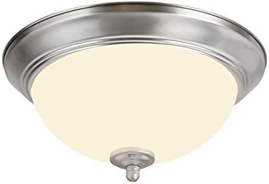 Тавана лампа Aspen Creative 63017-11A LED с регулируема яркост, за скрит монтаж, Преходен дизайн с матово никелово