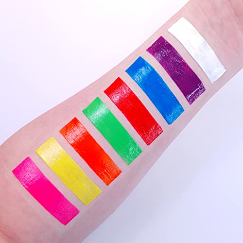 UV Glow - Неон UV-пръчка за рисуване / Молив за лице и тяло - Комплект от 8 цвята. Автентичен и оригинален продукт
