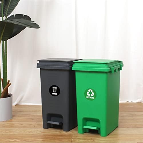 Етикети за боклук на резервоара от 6 части, самозалепващи Етикети с логото на отпадъци, Водоустойчив етикет за боклук