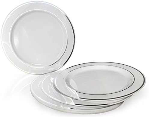 кръгли пластмасови чинии amscan Premium, 6 1/4 , Кремаво-златисти (438990)