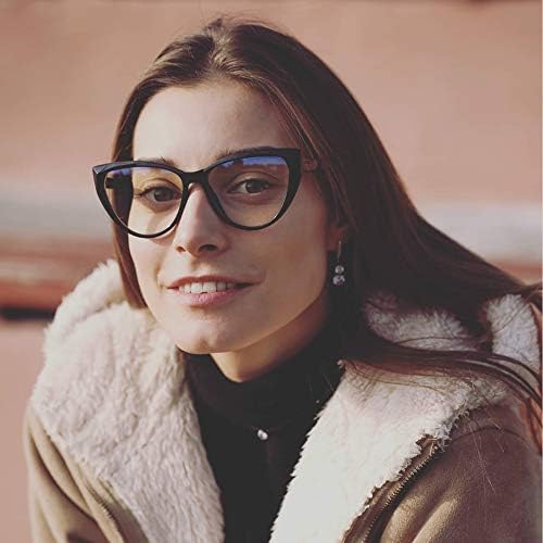 ДЖИМ HALO Cateye Сини Светозащитные Очила за Жени с Пружинным тръба на шарнирна Връзка на Компютърни Очила Намаляват Напрежението