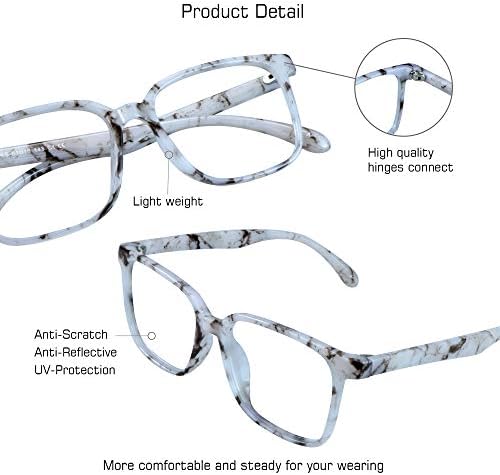 Слънчеви очила VisionGlobal с блокиране на синя светлина за жени /Мъже, За защита от пренапрежение на очите, Очила