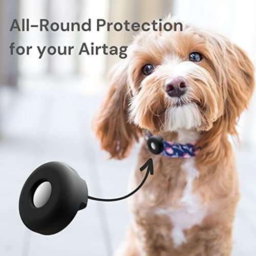 Силиконов калъф титуляр Airtag (2 опаковки), Силиконов Калъф-нашийник за домашни кучета и котки за Apple Airtags, Калъф-стойка за защита от загуба на въздушна етикети, Съвмест
