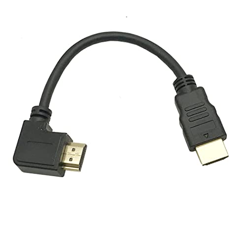 Кабел MMNNE 8K HDMI 2.1 Правоъгълен 8-инчов Кратък 90-градусов кабел 8K HDMI 2.1 Кабел HDMI под прав ъгъл един мъж