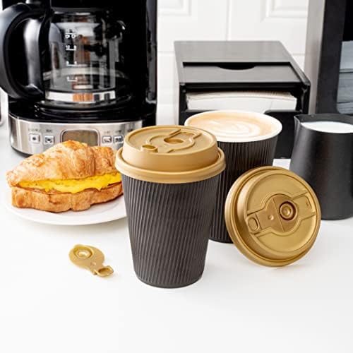 Пластмасов соломинка Restpresso Gold 2-в-1 или кутията за кафе от чаши - с подвижна двойна втулка, побира 8, 12, 16 и